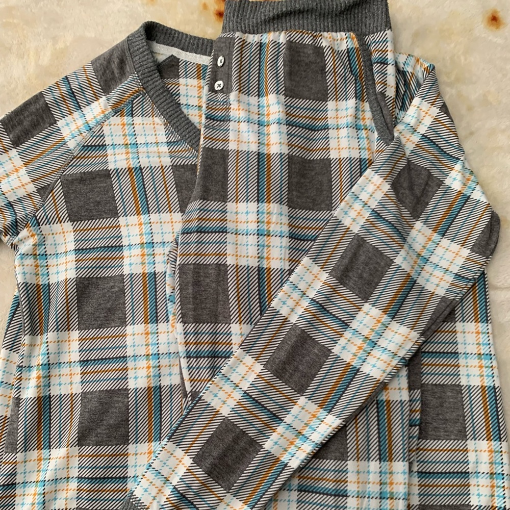 Plaid Winter PJ set